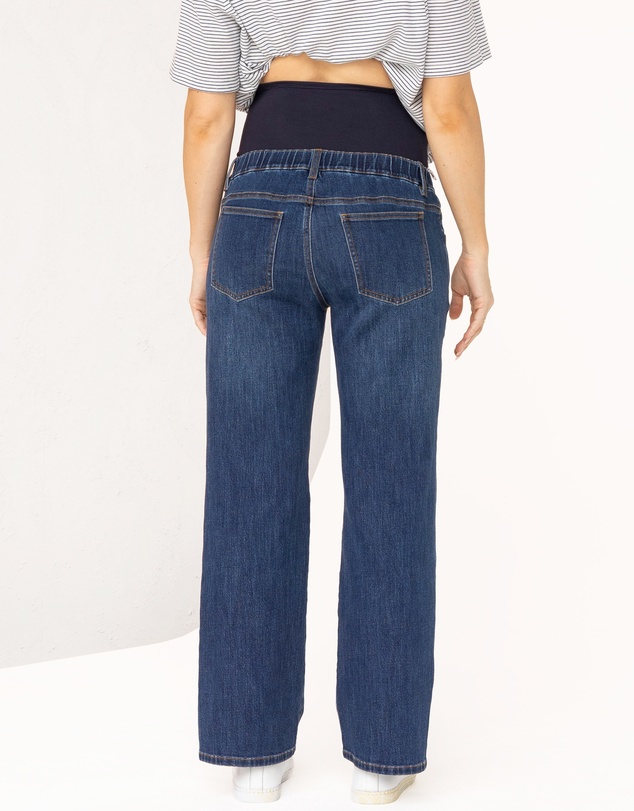 Angel Maternity - Over the Bump Relaxed Maternity Denim Jeans