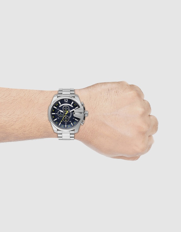 Diesel - Mega Chief Silver-Tone Chronograph Watch