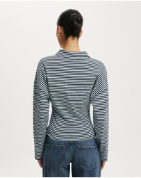Cotton On - Everyday Smooth Polo Long Sleeve