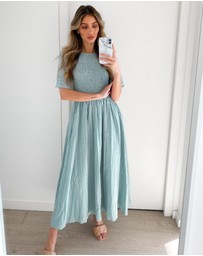 Esther & Co - Iolana Dress - Sage