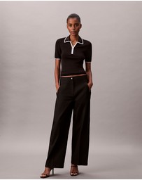 Calvin Klein Jeans - Cotton Twill Logo Tape Pants
