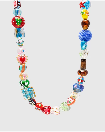 Nialaya Jewellery - Beaded Charm Necklace