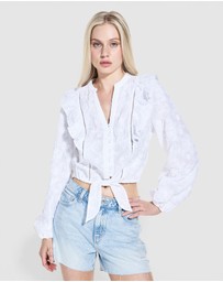 GUESS - Long Sleeve Serin Top