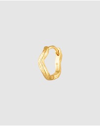 HOUSE OF SLANI - Dainty Wavy Ingrid Gold Hoops