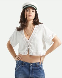Brixton - Seaside Eyelet Top