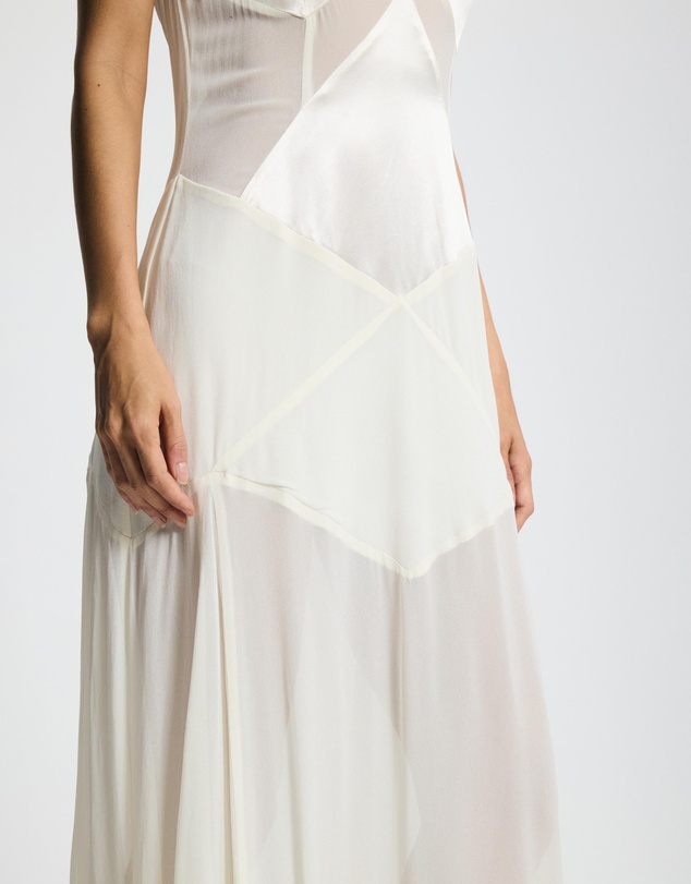 Lover - Priya Deep V Contrast Maxi Dress
