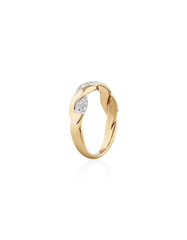 Michael Hill - Twist Ring with 0.20 Carat TW of Diamonds in 10kt Yellow Gold
