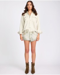 ONE TEASPOON - Everyday Denim Shirt - Antique White