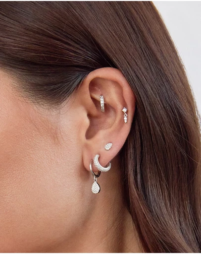 The Silver Collective - Linda Drop Earrings