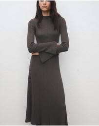 M.N.G - Knitted Dress With Bell Sleeves