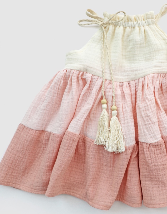 WITH LOVE FOR KIDS - Cotton Muslin Dress - Babies - Kids