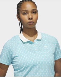 adidas Originals - Originals All Over Trefoil Polo Shirt Womens