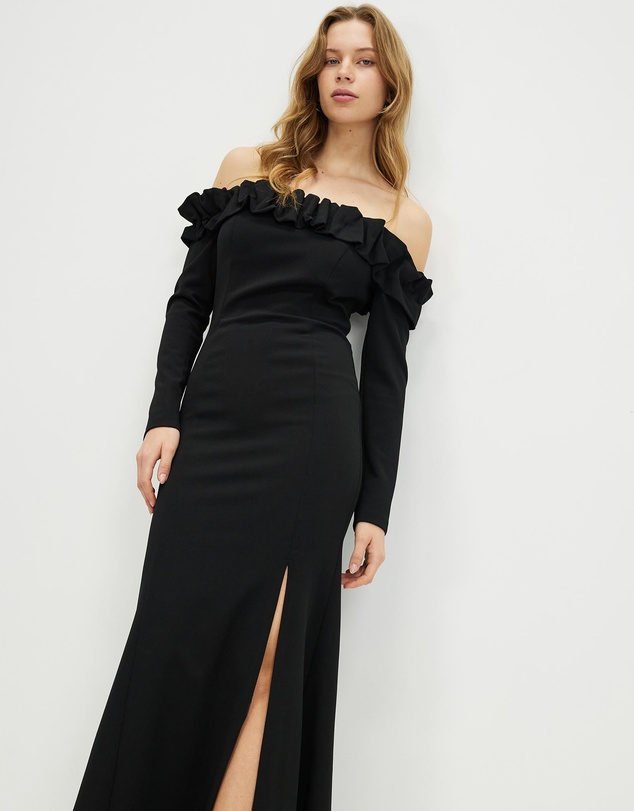 Romance by Honey and Beau - Aria Off Shoulder Maxi Dress