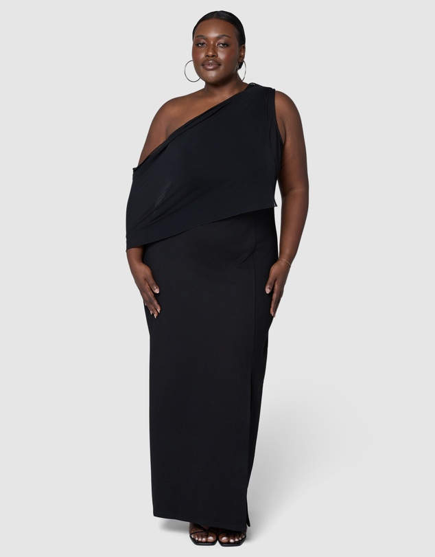 Sunday In The City - Bane Asymmetric Maxi Dress