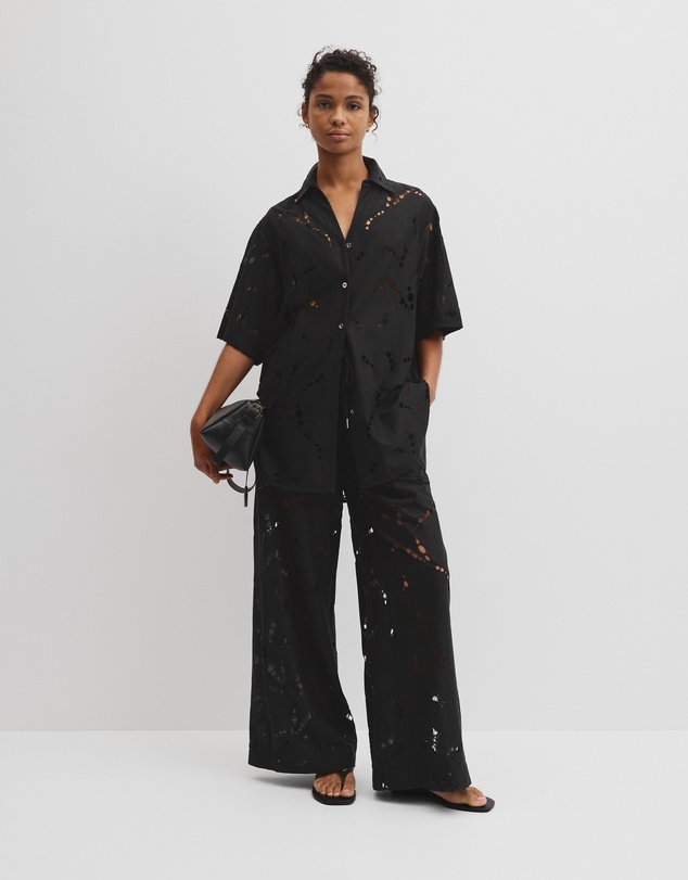 Country Road - Lace Longline Shirt
