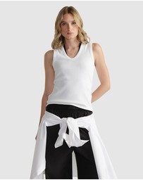 Decjuba - D-Luxe Ribbed Scoop Tank