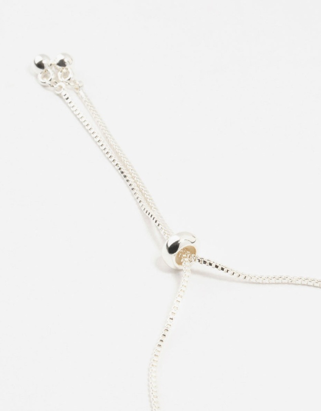 Lovisa - Silver Plated Brass Crystal Large Evil Eye Bracelet