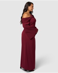 Pink Dusk by Curve Project - Say My Name Midi Dress