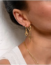 Ottoman Hands - Northern Star Hoop Earrings