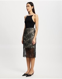 Lindsay Nicholas New York - Sheer Lace Skirt with Underskirt