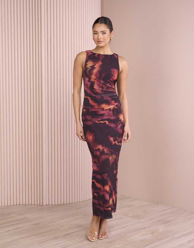 Azzurielle - Eila Maxi Mesh Dress