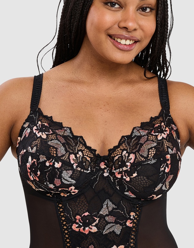 Sans Complexe - Arum Cabaret Underwired Lace Bodysuit