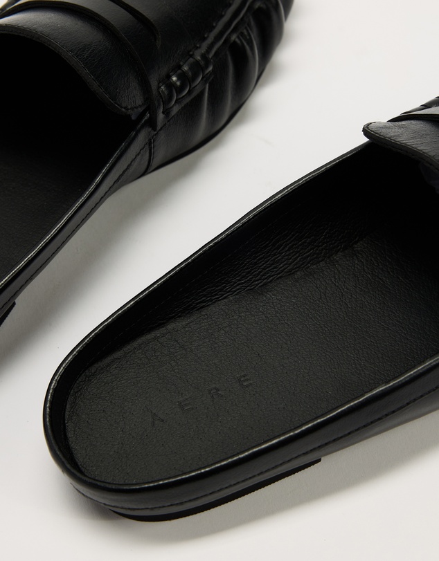 AERE - Slip On Leather Loafers - Women's