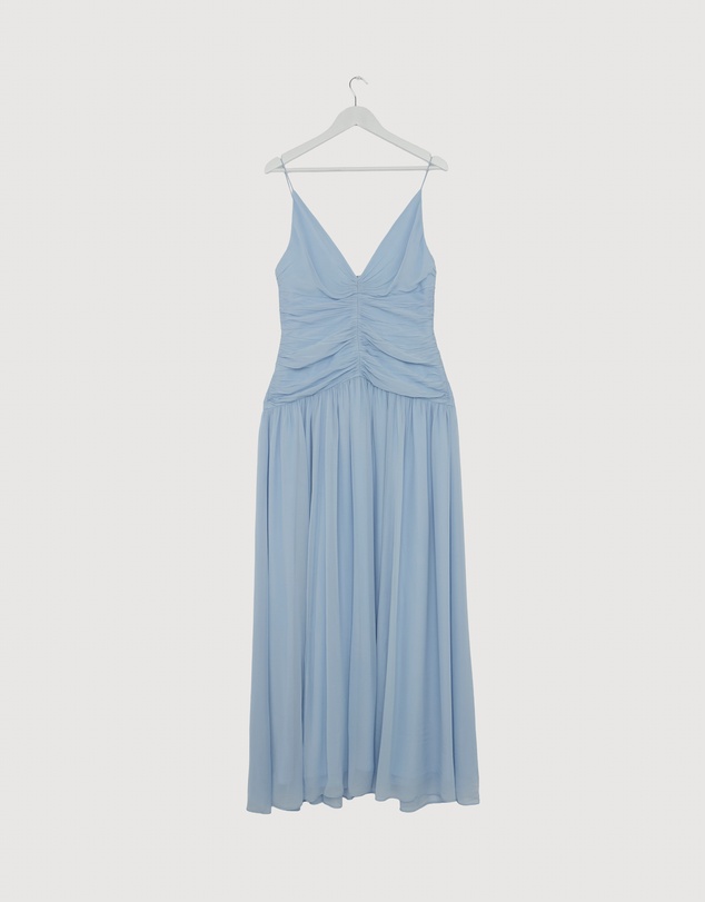 Revibe - Repaired Shona Joy Juno Gathered Bodice Maxi Dress - AU 12