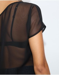Dazie - Ava Chiffon Asymmetrical Top