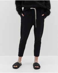 Bassike - stretch twill tapered pant