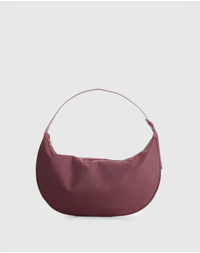 Evity - Noemie Leather Trim Shoulder Bag