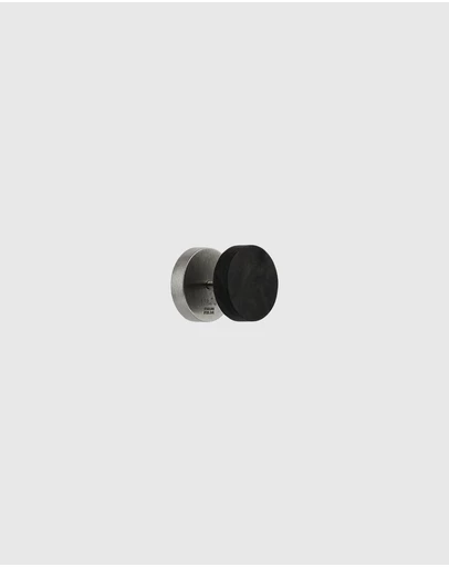 Najo - Torque 8mm Carbon Fibre & Steel Reversible Earring