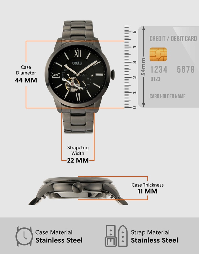 Fossil - Townsman Auto Grey Analogue Watch