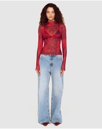 MINKPINK - Airi Mesh Top