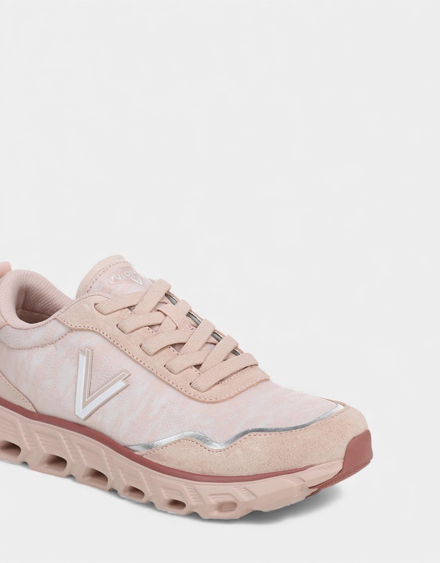 Vionic - Presley Lace-Up Sneaker - Cameo Rose