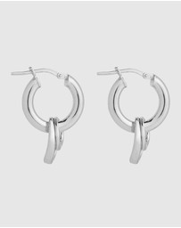 Najo - Whisper Silver Hoop Earring