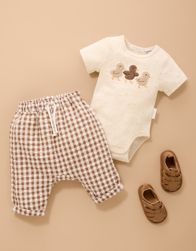 Purebaby - Appliqued Bodysuit-Kids-Babies