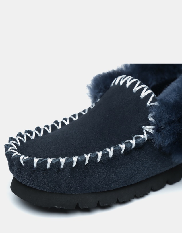 EVERAU - Australian Shepherd Ugg Popo Moccasins Cow Suede Upper Moccasins