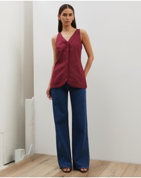 Atmos&Here - Maura V-Neck Longline Vest