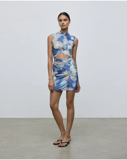 Lover - Esme Ruched Mini Dress