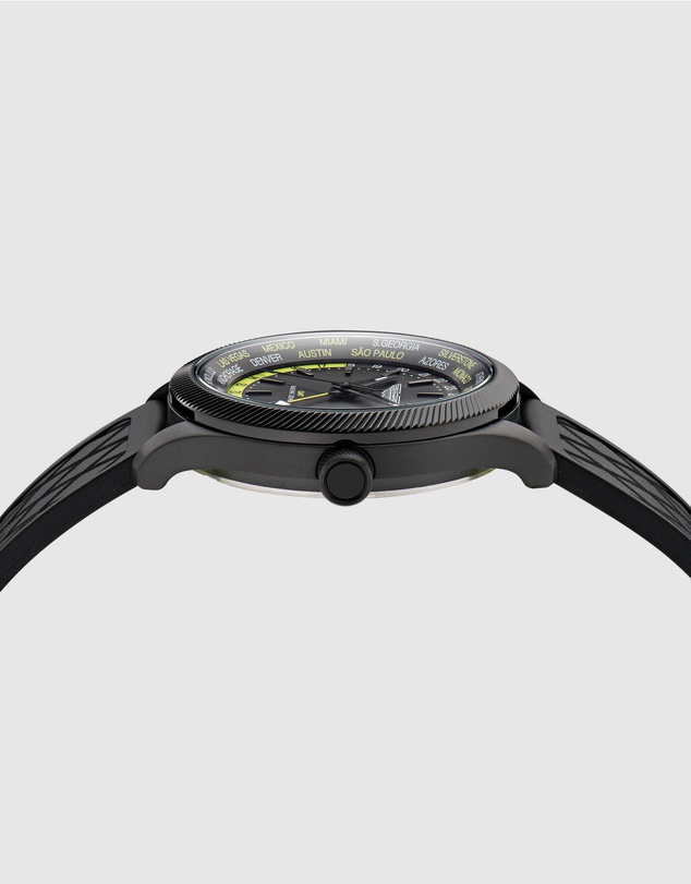Aston Martin - GRZ IP Black Stainless Steel Black Silicone Watch
