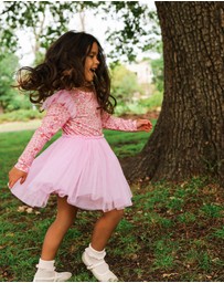 Rock Your Kid - Disney Thumper Circus Frill Dress in Peach