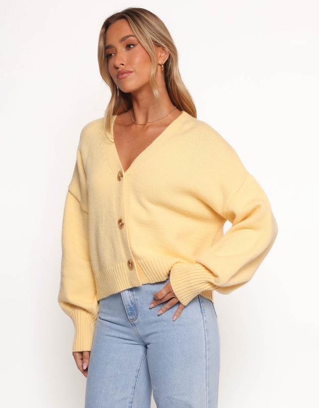 Petal & Pup - Isabel Button Front Cardigan - Yellow