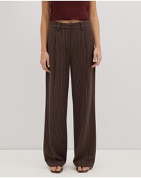 Dazie - Work Wife Stripe Tailored Pants