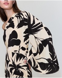 M.N.G - Printed Asymmetrical Dress