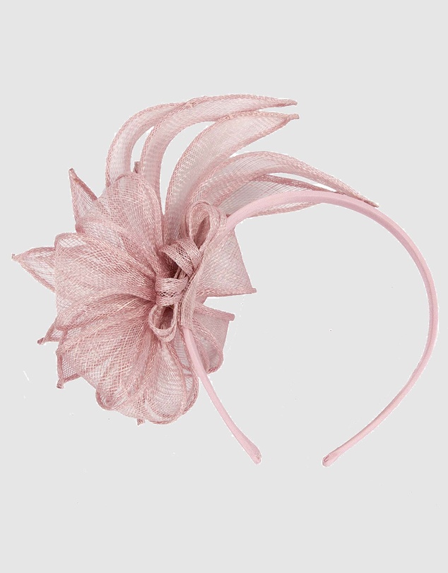 Max Alexander - Flower Pink Sinamay Fascinator Headband