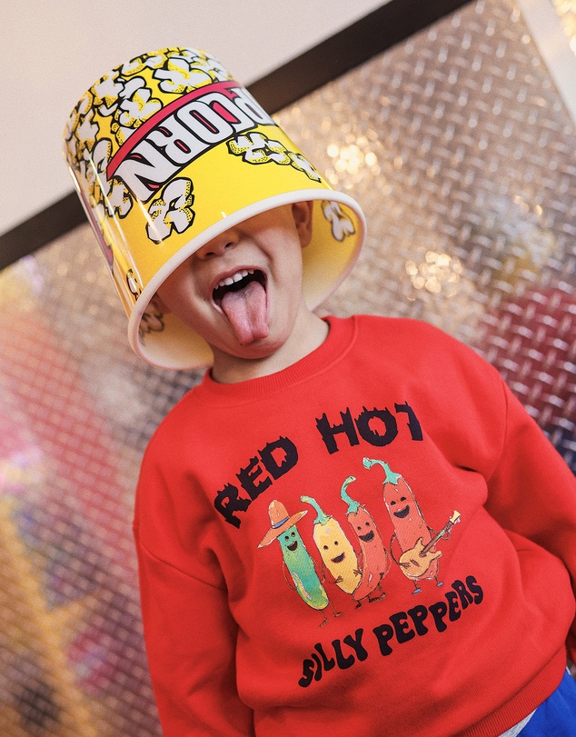Rock Your Kid - Billy Sweater in Fiery Red