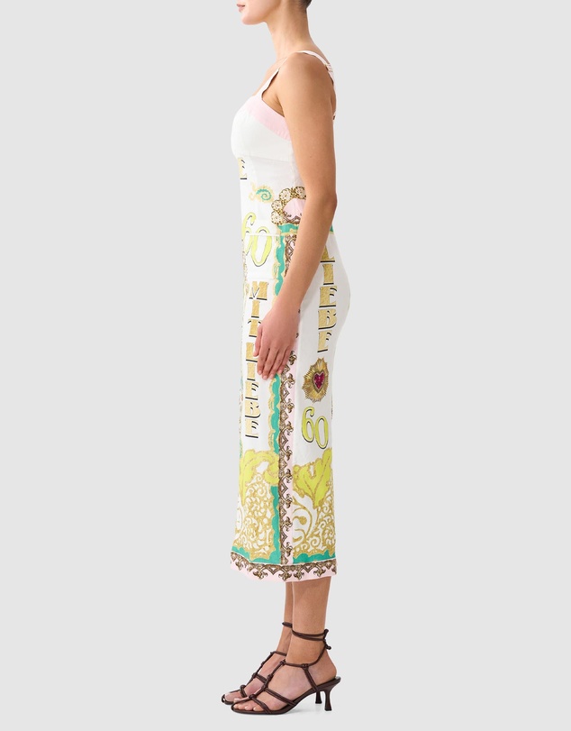 Camilla - Form Fitted Midi Dress With Topstitching