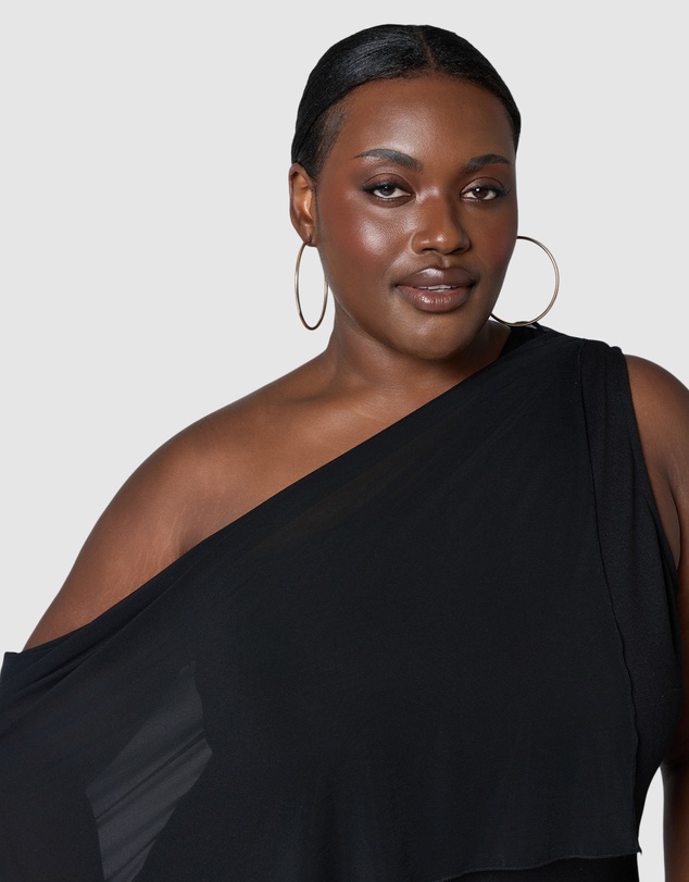 Sunday In The City - Bane Asymmetric Maxi Dress