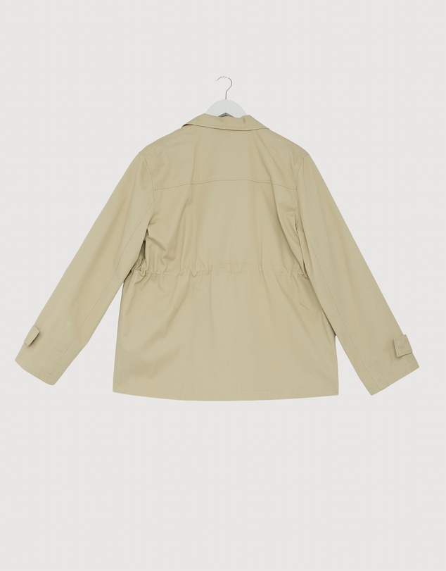 Revibe - Repaired AERE Rory Organic Cotton Funnel Neck Jacket - AU 10